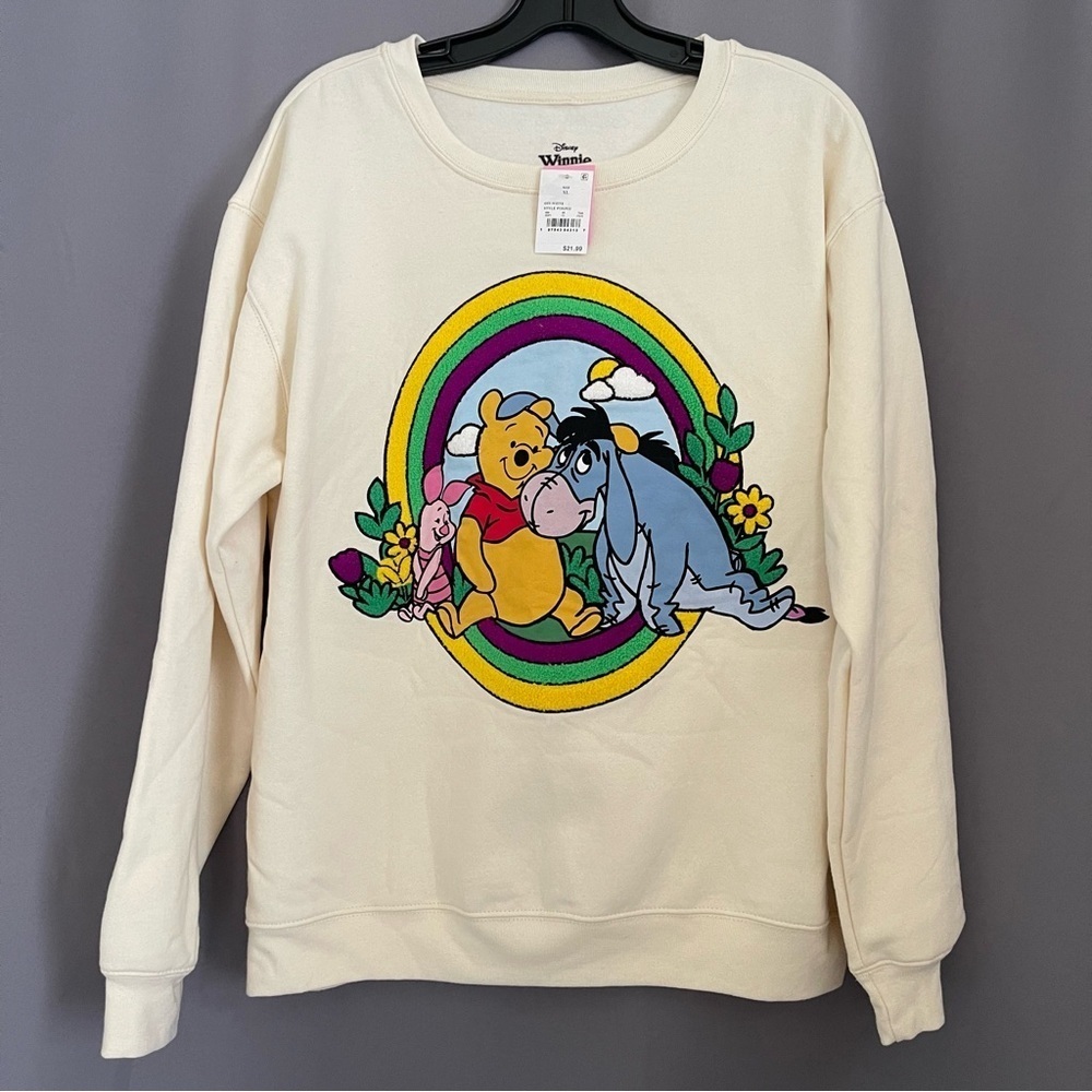 Disney Winnie The Poo Sweatshirt Pullover Size XL